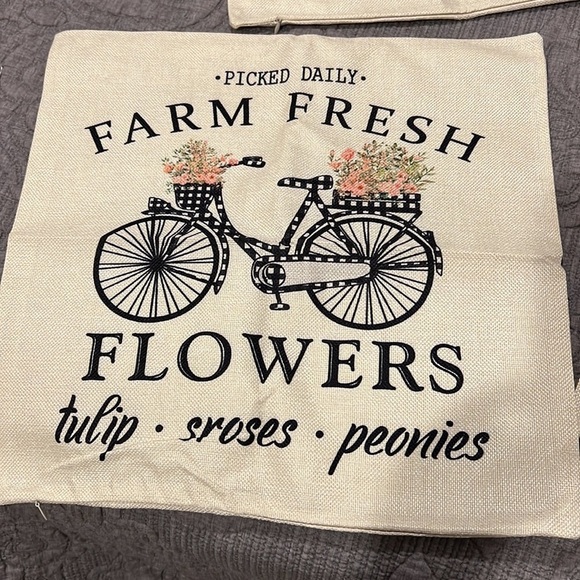 Farm House Pillow Covers In Four Designs 18X18 - Picture 4 of 10